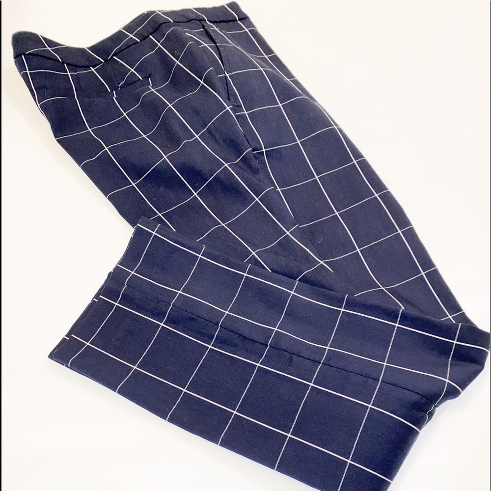 PRICE DROP!  Ralph Lauren navy blue plaid pants.